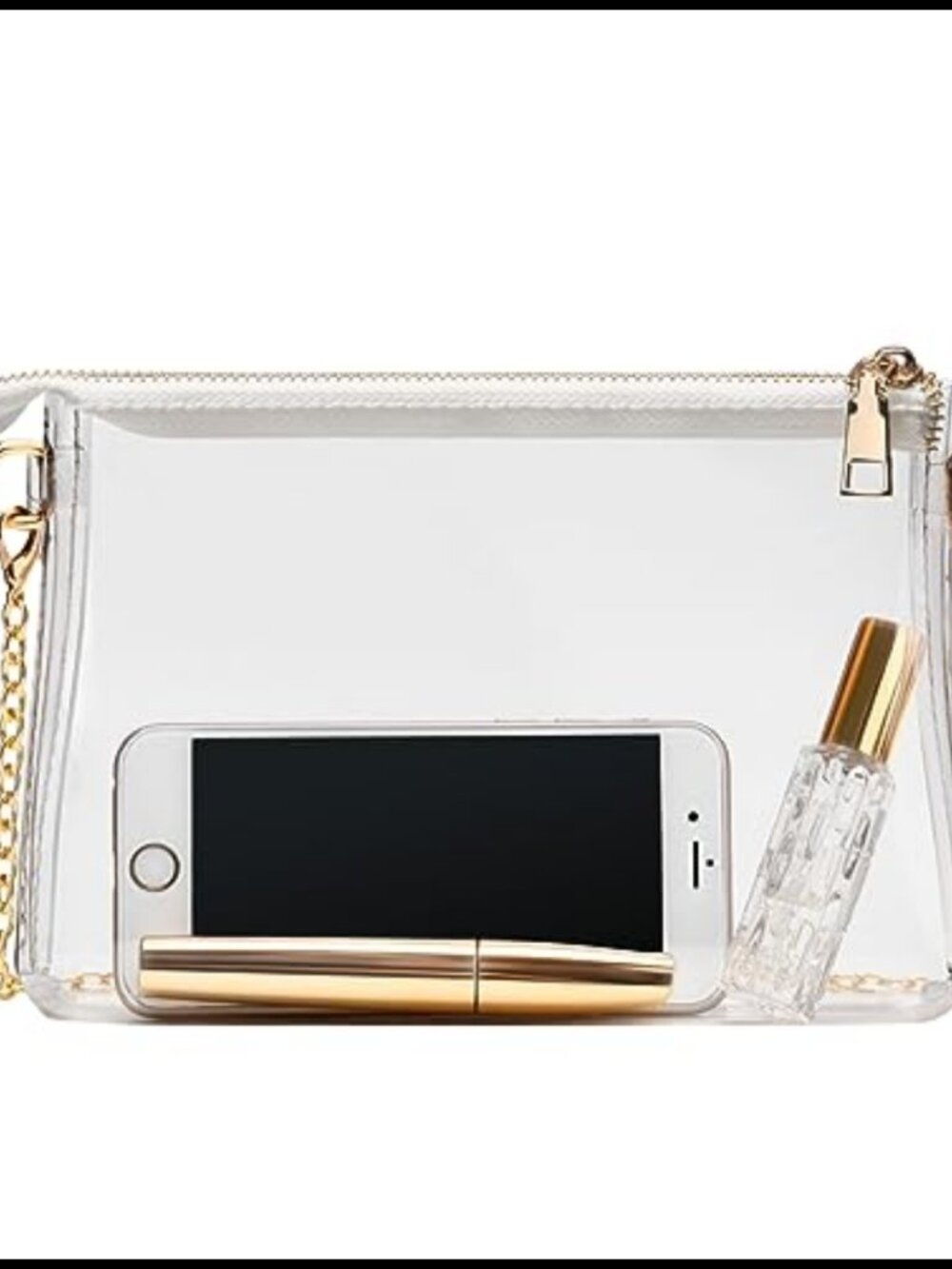 Clear Purse Stadium Approved PVC Crossbody Bag Women